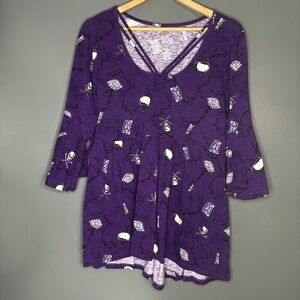Disney Hocus Pocus Purple Strappy Tunic Top